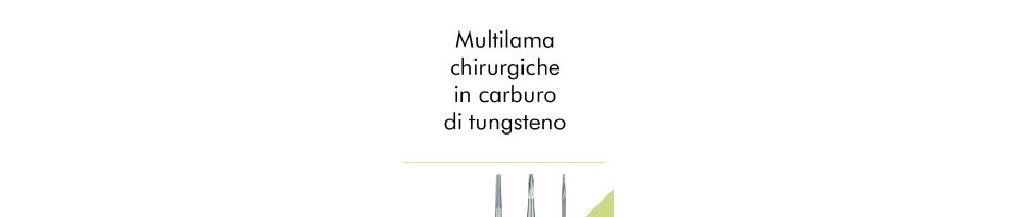 Multilama chirurgiche in carburo di tungsteno